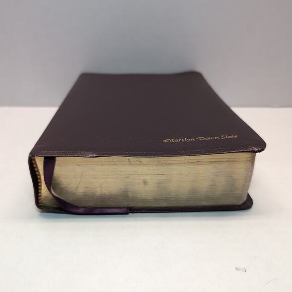 Life Application Study Bible NIV Zondervan Burgandy Bonded Leather Gold Gilt - Picture 6 of 13